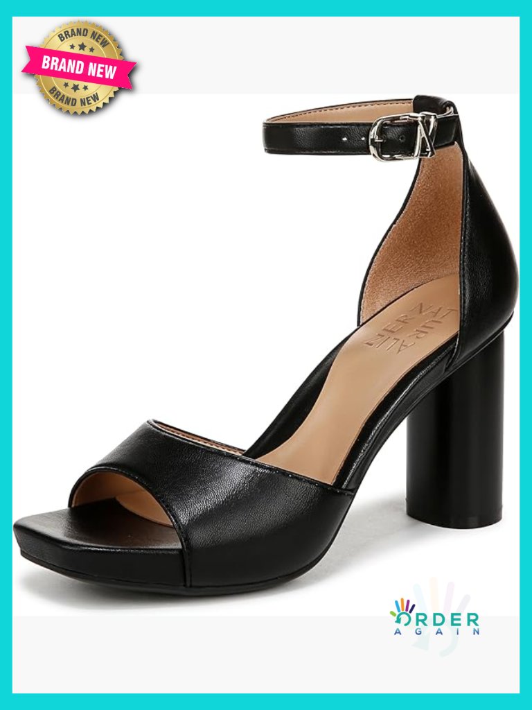 Comfortable Platform Sandals With Buckle Closure And 3.5in Block Heel Open
